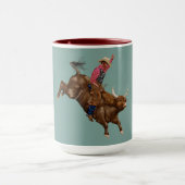 Vintager Bullfahrer Tasse (Zentrum)