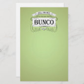Vintager Bunco Entwurf Briefpapier (Vorne/Hinten)