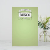 Vintager Bunco Entwurf Briefpapier (Stehend Vorderseite)