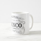 Vintager Bunco Entwurf Kaffeetasse (VorderseiteRechts)