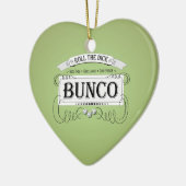 Vintager Bunco Entwurf Keramik Ornament (Links)