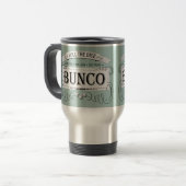 Vintager Bunco Entwurf Reisebecher (Vorderseite Links)