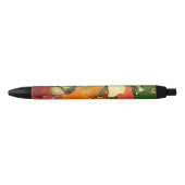 Vintager bunter mit Blumenhintergrund 2 der Kunst Kugelschreiber (Vorderseite)
