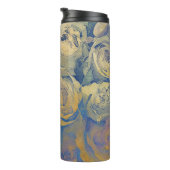 Vintager bunter mit Blumenhintergrund der Kunst Thermosbecher (Nach rechts gedreht)