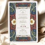 Vintager Burgund Navy Blue Wedding Art Nouveau Einladung<br><div class="desc">Art Nouveau Vintage Hochzeit Einladungen von Alphonse Mucha in einem floralen, romantischen und whimsical Design. Viktorianische Schnörkel ergänzen klassische Deko-Schriftart. Bitte geben Sie Ihre persönlichen Informationen ein, und Sie sind fertig. Wenn Sie das Design weiter ändern möchten, klicken Sie einfach auf den blauen Button "Anpassen". Vielen Dank, dass Sie mein...</div>