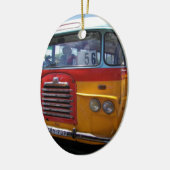 Vintager Bus Keramikornament (Links)