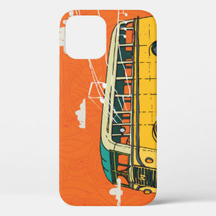 Vintager Bus: Wolken - Hintergrund der Textur Case-Mate iPhone Hülle