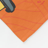 Vintager Bus: Wolken - Hintergrund der Textur Fleecedecke (Ecke)