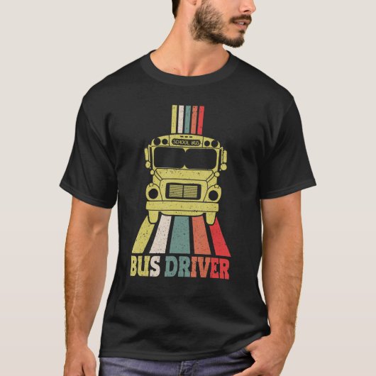 Vintager Busfahrer T-Shirt (Vorderseite)