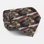 Vintager Business Dump Truck am Baugelände Krawatte (Gerollt)