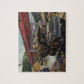 Vintager Business Dump Truck am Baugelände Puzzle (Vertikal)