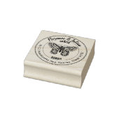 Vintager Buttefly-Rücksendeadresse Gummistempel (Stempel)