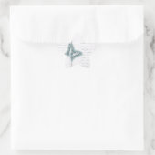 Vintager Butterfly-Brief Stern-Aufkleber (Tasche)