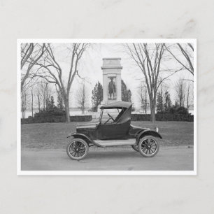 Vintager Cabrio Postkarte