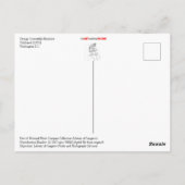 Vintager Cabrio Postkarte (Rückseite)