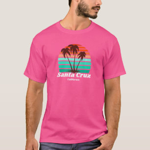 Vintager California Plan Tree Sunset Santa Cruz T-Shirt