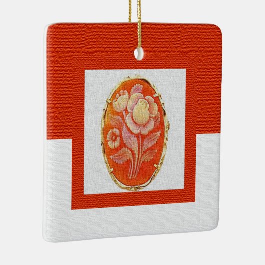 Vintager Cameo-Muttertag Keramikornament (Rechts)