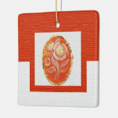 Vintager Cameo-Muttertag Keramikornament (Links)