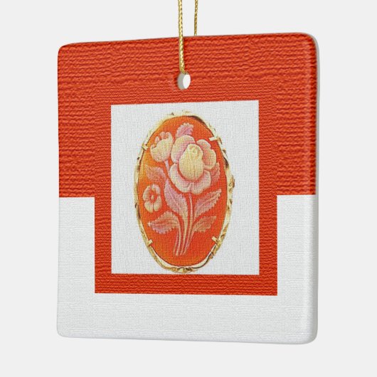 Vintager Cameo-Muttertag Keramikornament (Links)