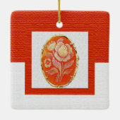 Vintager Cameo-Muttertag Keramikornament (Rückseite)