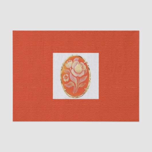 Vintager Cameo-Muttertag Seidenpapier (Vorderseite)