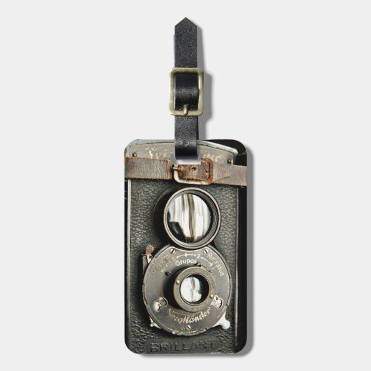 Vintager Camera-Gepäckträger Gepäckanhänger (Vorderseite vertikal)
