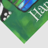 Vintager Camp Trailer Blumenmuster Personalisierte Seidenpapier (Detail)