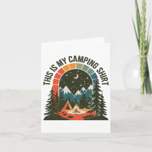 Vintager Camper Das ist mein Camping Wanderkleidun Karte