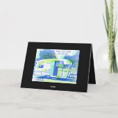 Vintager Camper glücklicher Vater Tag Karte (Rückseite)