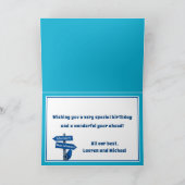 Vintager Camper Road Trip Happy Geburtstag Karte (Innenseite)