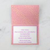 Vintager Camper Van Happy Muttertag Karte (Innenseite)