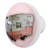 Vintager Camperfachgriff Keramikknauf (Rechts)