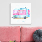 Vintager Campingplatz Leinwand Lugano (Insitu (Wohnzimmer))