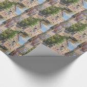 Vintager Canal Grande Gondolas Venedig Italien Rei Geschenkpapier (Ecke)