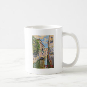 Vintager Canal Grande Gondolas Venedig Italien Rei Kaffeetasse