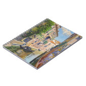 Vintager Canal Grande Gondolas Venedig Italien Rei Notizblock (Linke Seite)