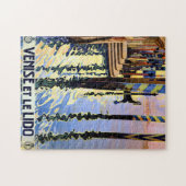 Vintager Canal Venedig Italien Reisen Puzzle (Horizontal)
