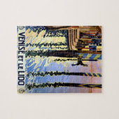 Vintager Canal Venedig Italien Reisen Puzzle (Horizontal)