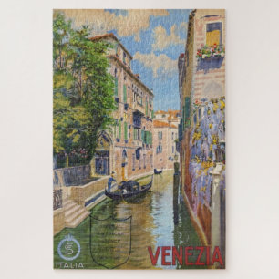 Vintager Canal Venedig Italien Reisen Puzzle