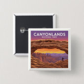 Vintager Canyonlands-Nationalpark Button (Vorne & Hinten)