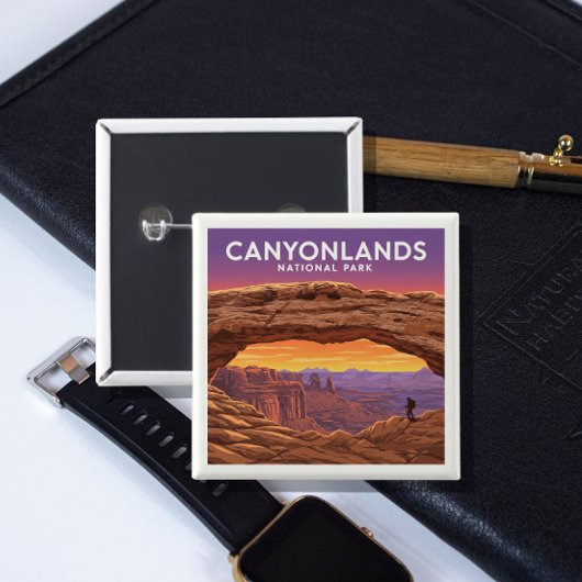 Vintager Canyonlands-Nationalpark Button