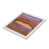 Vintager Canyonlands-Nationalpark Fliese (Seite)