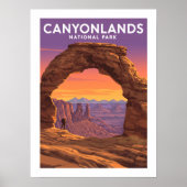 Vintager Canyonlands-Nationalpark Poster (Vorne)