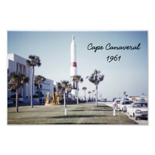 Vintager Cape Canaveral Fotodruck