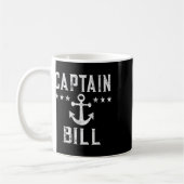 Vintager Captain Bill Boat Eigentümer Art Bootthem Kaffeetasse (Links)