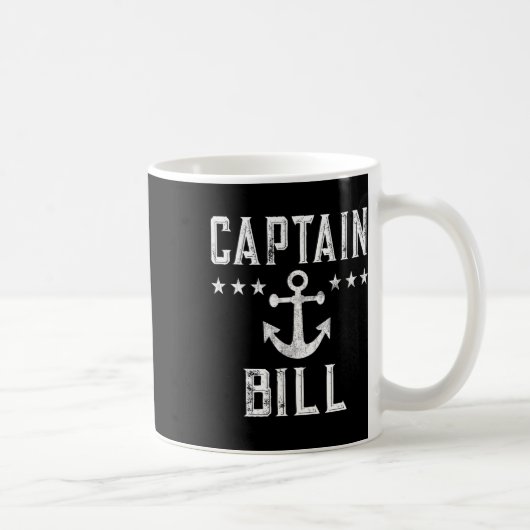 Vintager Captain Bill Boat Eigentümer Art Bootthem Kaffeetasse (Rechts)