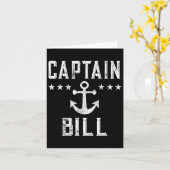Vintager Captain Bill Boat Eigentümer Art Bootthem Karte (Gelbe Blume)
