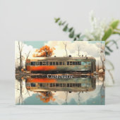 Vintager Caravan Trailer RV Thunder_Cove Einladung (Stehend Vorderseite)