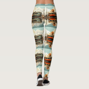 Vintager Caravan Trailer RV Thunder_Cove Leggings