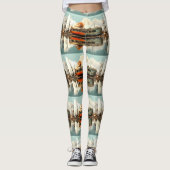 Vintager Caravan Trailer RV Thunder_Cove Leggings (Vorderseite)